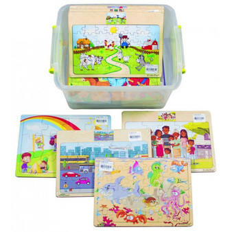 Puzzle Kit – 12 wooden puzzles - ISBN 9781779971999