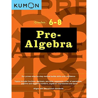 Kumon Pre-Algebra Grades 6-8 - ISBN 9781941082577