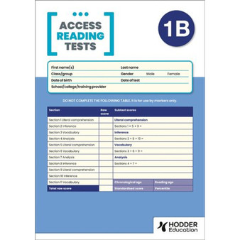 New Access Reading Test (Art) 1B, Pk10 - ISBN 9781510487246