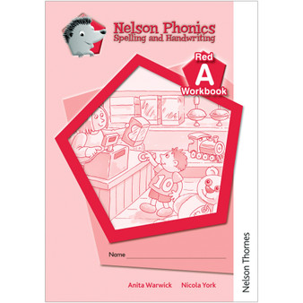 Nelson Phonics Spelling and Handwriting Workbook A Red Level