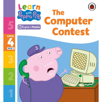 Learn with Peppa Phonics Level 4 Book 5 – The Computer Contest (Phonics Reader) - ISBN 9780241576465