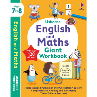 Usborne English and Maths Giant Workbook 7-8 - ISBN 9781803704401