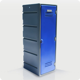 Single Plastic CLOTHES Locker with Flat Top Option