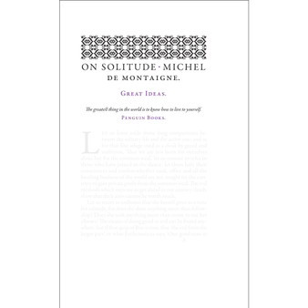 On Solitude - ISBN 9780141043852