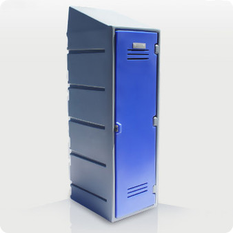 Single Plastic CLOTHES Locker with Slanted Top Option