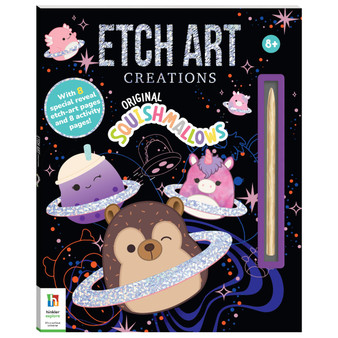 HINKLER- Original Squishmallows Etch Art Creations Book - ISBN 9781488940385