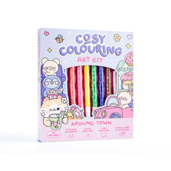Art Maker Cosy Colouring Around Town Kit - ISBN 9781488971198