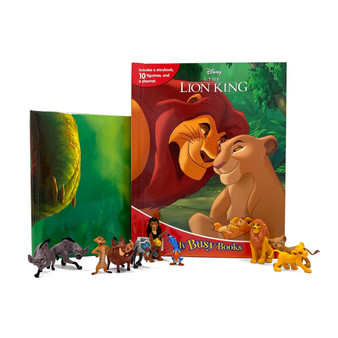 Disney Lion King My Busy Books - Storybook, 10 figurines, playmat - ISBN 9782764357576