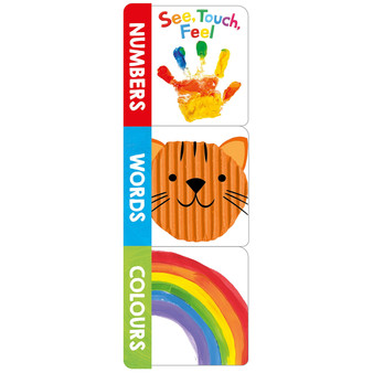 See, Touch, Feel Words, Numbers, Colours (Chunky Set) - ISBN 9781917069250