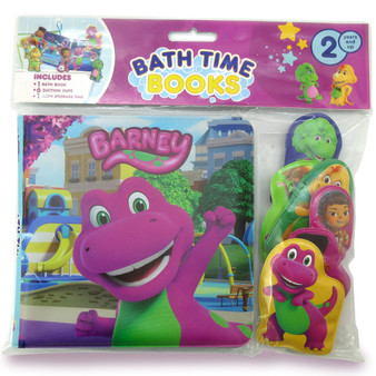 Mattel Barney Bath Time Books - ISBN 9782764371855