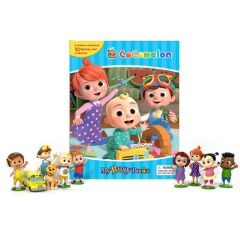 Cocomelon My Busy Books - Storybook, 10 figurines, playmat - ISBN 9782764356555