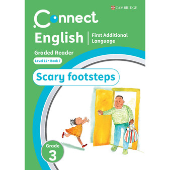 Connect English FAL Levelled Reader Grade 3: Level 12 Book 7: Scary footsteps - ISBN 9781009981545