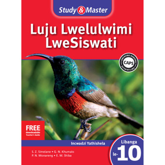 Study & Master Luju Lwelulwimi LweSiswati Incwadzi Yatishela Libanga le-10 - ISBN 9781107612471