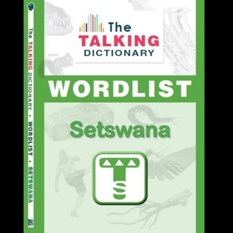 The Talking Dictionary Wordlist and Activator Sticker: Setswana - ISBN 9781920217914