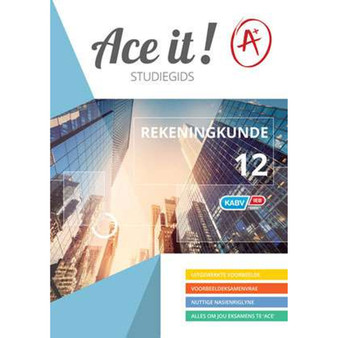 Ace It! Rekeningkunde Graad 12 - ISBN 9781920356620