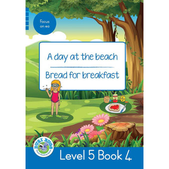 Duzi Bugs: Blue Level 5: Book 4: A Day at the Beach | Bread for Breakfast - ISBN 9781928228905