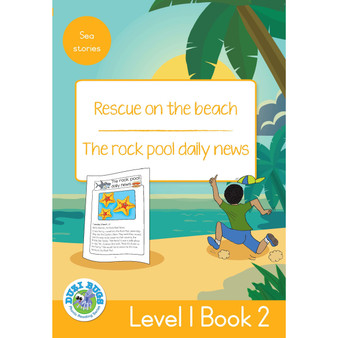 Duzi Bugs: Yellow Level 1: Book 2: Rescue on the Beach | the Rock Pool Daily News - ISBN 9781485825234