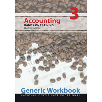NCV3 Applied Accounting Generic Workbook - ISBN 9781920203849