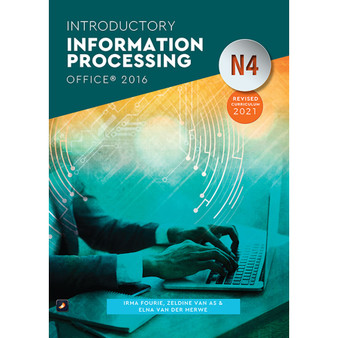 N4 Introductory Information Processing Office 2016 - ISBN 9780639109282