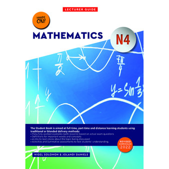 N4 Mathematics Lecturer Guide - ISBN 9780639107080