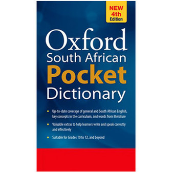 Oxford South African Pocket Dictionary (4th edition) (H), Age 14+ - ISBN 9780199045037