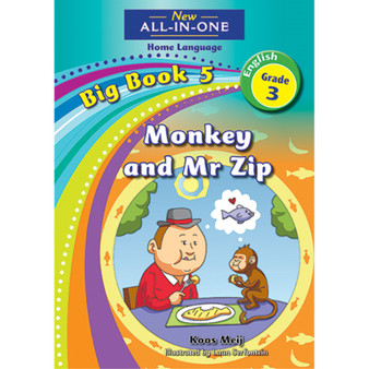 New All-In-One Grade 3 Home Language Big Book 5: Monkey and Mr Zip - ISBN 9781775892199