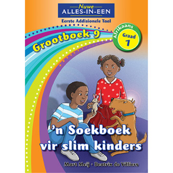 Nuwe Alles-In-Een Graad 1 Eerste Addisionele Taal Grootboek 9: ’n Soekboek vir slim kinders - ISBN 9781775892755