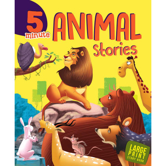 5 Minute Animal Stories: Large Print - ISBN 9789382607878