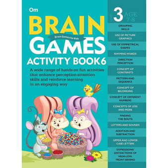 Brain Games Activity Books- 6 Level – 3 - ISBN 9789353768515