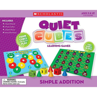 Scholastic TF7503 Simple Addition Quiet Cubes Learning Games - ISBN 9780545119351