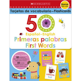 50 Spanish-English First Words Flashcards: Scholastic Early Learners (Flashcards) - ISBN 9781338337167