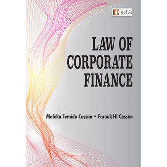 Law of Corporate Finance - ISBN 9781485137900