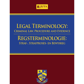 Legal Terminology / Regsterminologie - ISBN 9781485107163