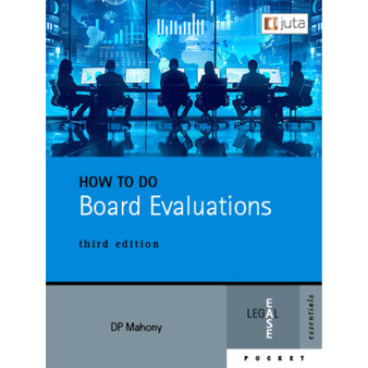 LegalEase Essential: How to do Board Evaluations (3rd edition) - ISBN 9781485153016