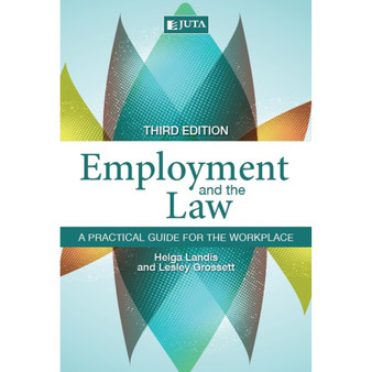 Employment and the Law (3rd edition) - ISBN 9781485101734