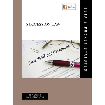 Succession Law (5th edition) - ISBN 9781485150244