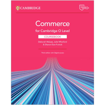 Cambridge Commerce for Cambridge O Level Coursebook with Digital Access (2 Years) 3rd edition - ISBN 9781009413299