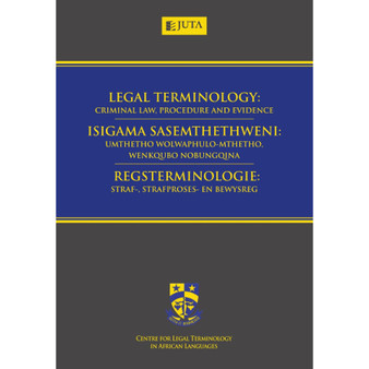DIGITAL - Legal Terminology: Criminal Law, Procedure and Evidence (eBook) - ISBN 9781485150138