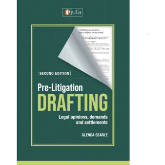 DIGITAL - Pre-litigation Drafting (2nd edition) (ePub) - ISBN 9781485152392