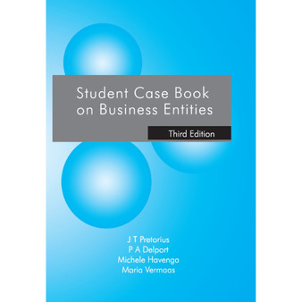 DIGITAL - Student Casebook on Business Entities (3rd edition) (eBook) - ISBN 9781485107019