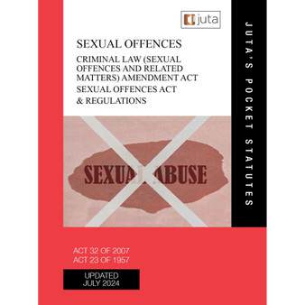 Sexual Offences Act Pocket 2024 (11th Edition) - ISBN 9781485152996