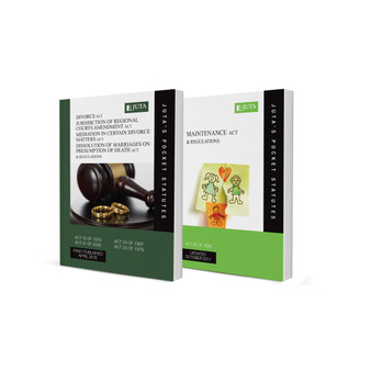 Divorce Act 70 of 1979; Jurisdiction of Regional Courts Amendment Act 31 of 2008; Mediation in Certain Divorce Matters Act 24 of 1987; Dissolution of Marriages on Presumption of Death Act 23 of 1979 & Regulations… (Combo) - ISBN 9781485118534