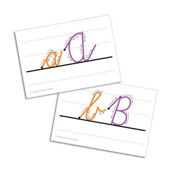 Upper and lower cursive writing cards - ISBN 9780639859828