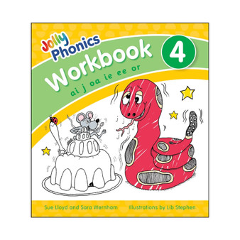 Jolly Phonics Workbook 4: In Precursive Letters (British English edition) - ISBN 9781844146543