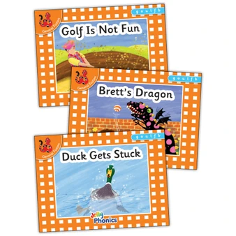 Jolly Phonics Orange Level Readers Set 3: In Precursive Letters (British English edition) - ISBN 9781844145768