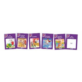 Jolly Phonics Readers, General Fiction, Purple Level (6 Asstd): In Precursive Letters (British English edition) - ISBN 9781835822784