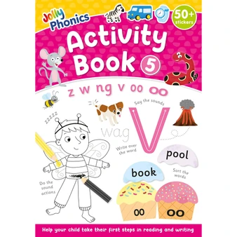 Jolly Phonics Activity Book 5: In Precursive Letters (British English edition) - ISBN 9781835823699
