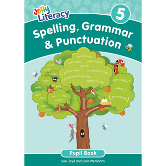 Jolly Literacy: Spelling, Grammar & Punctuation Pupil Book 5: In Precursive Letters (British English edition) - ISBN 9781835821930