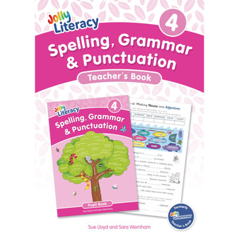 Jolly Literacy: Spelling, Grammar and Punctuation, Teacher's Book 4: In Precursive Letters (British English edition) - ISBN 9781835822104