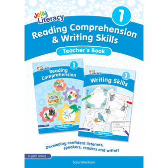 Jolly Literacy: Reading Comprehension & Writing Skills, Teacher's Book 1: In Print Letters (British English edition) - ISBN 9781835822678